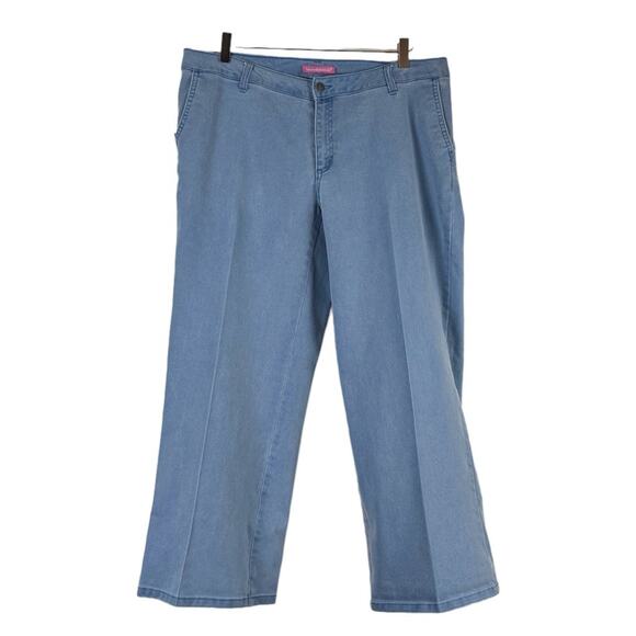Woman Within Petite Plus Jeans Modern Fit Wide Leg Mid Rise Women’s Size 16WP - Picture 10 of 10